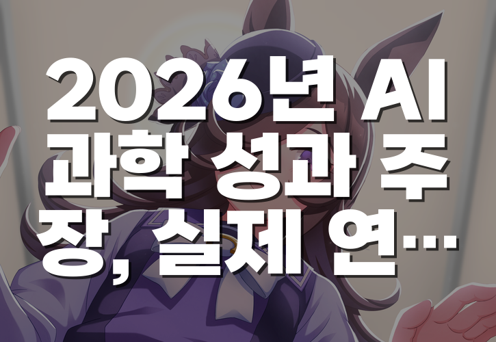 2026년 AI 과학 성과 주장, 실제 연구 성과로 볼 때 확인할 기준
